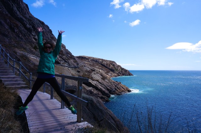 Jessica jumping signal hill